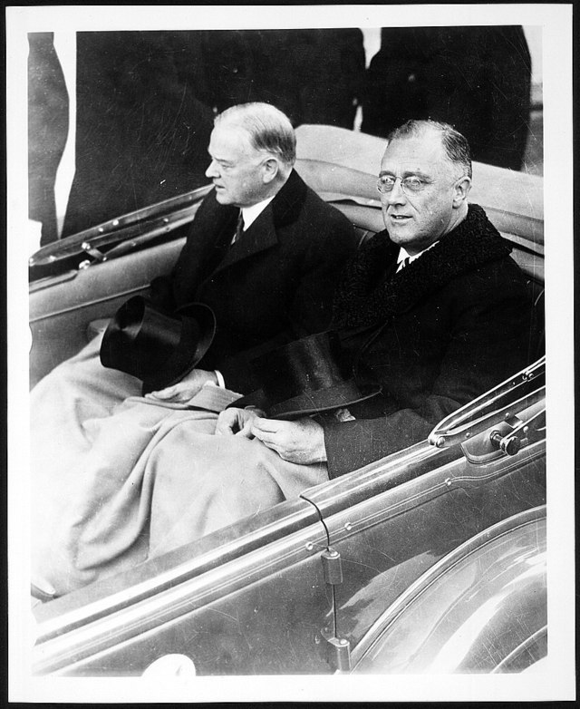 Inauguration Day March 4, 1933, a trip from the White House to the Capitol that must have felt much longer to Hoover than it did to FDR.